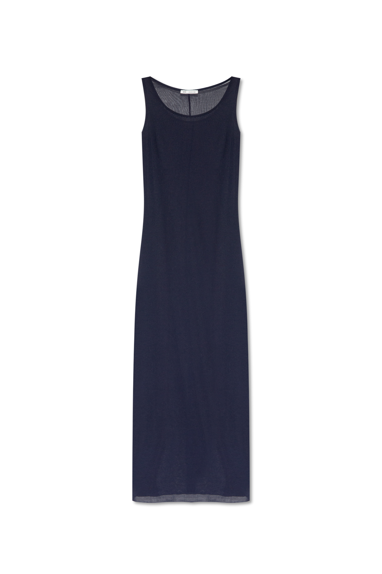 Navy blue Ribbed dress Ami Alexandre Mattiussi Vitkac Canada